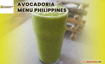 Avocadoria Menu Price Philippines
