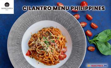 Cilantro Menu Price Philippines