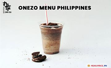 Onezo Menu Price Philippines